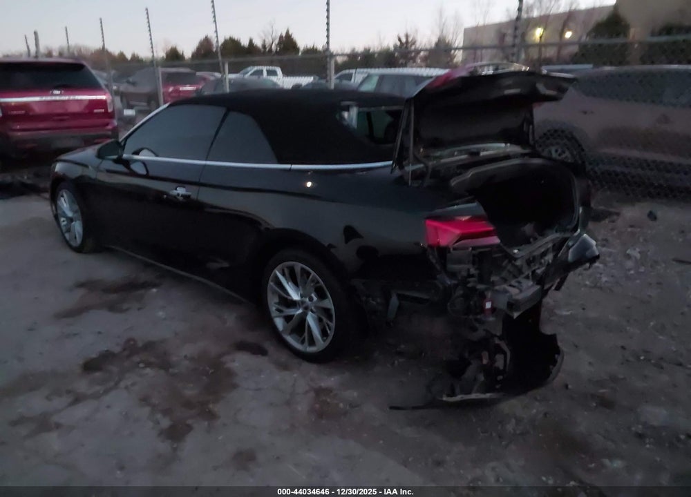 2020 AUDI A5 CABRIOLET PRESTIGE 45 TFSI QUATTRO S TRONIC VIN: WAUYNGF59LN003905