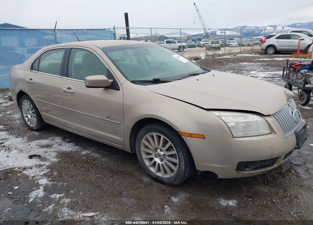 2008 MERCURY MILAN I4 PREMIER VIN: 3MEHM08Z08R625986