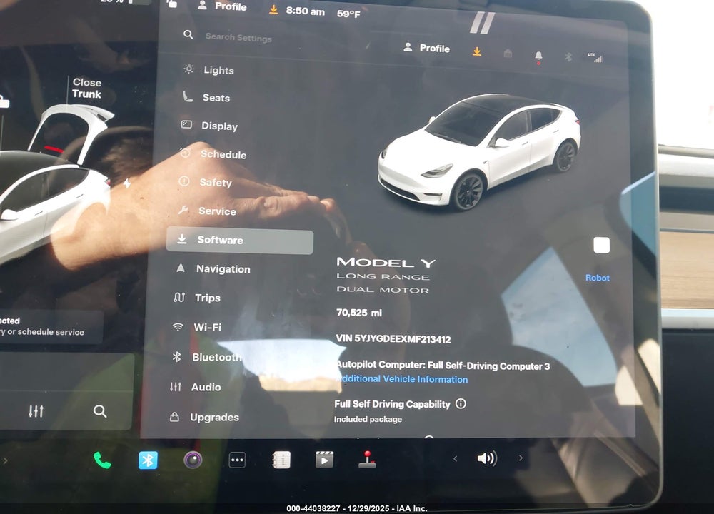 2021 TESLA MODEL Y LONG RANGE DUAL MOTOR ALL-WHEEL DRIVE VIN: 5YJYGDEEXMF213412