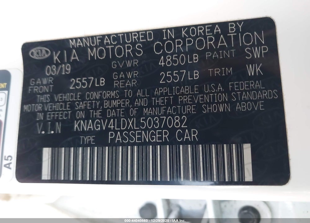 2020 KIA OPTIMA PLUG-IN HYBRID EX VIN: KNAGV4LDXL5037082
