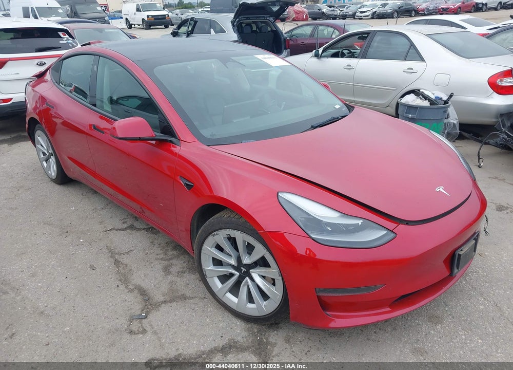 2022 TESLA MODEL 3 REAR-WHEEL DRIVE VIN: 5YJ3E1EA5NF187265