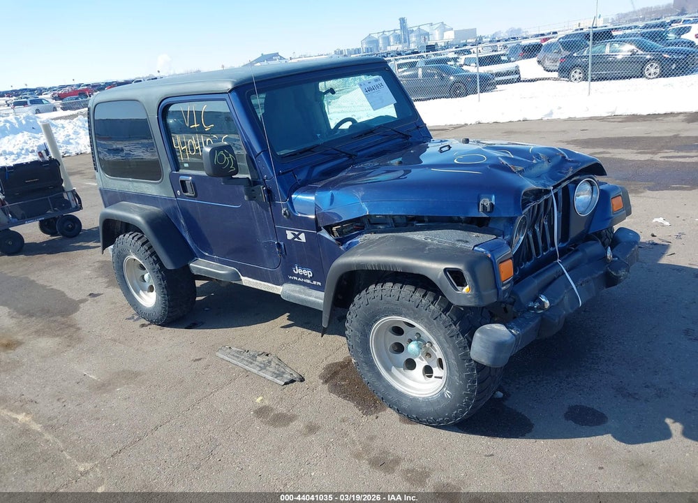 2004 JEEP WRANGLER X VIN: 1J4FA39SX4P731958