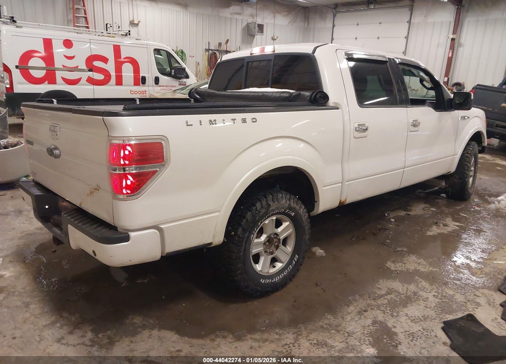 2011 FORD F-150 LARIAT LIMITED VIN: 1FTFW1E60BFA08904