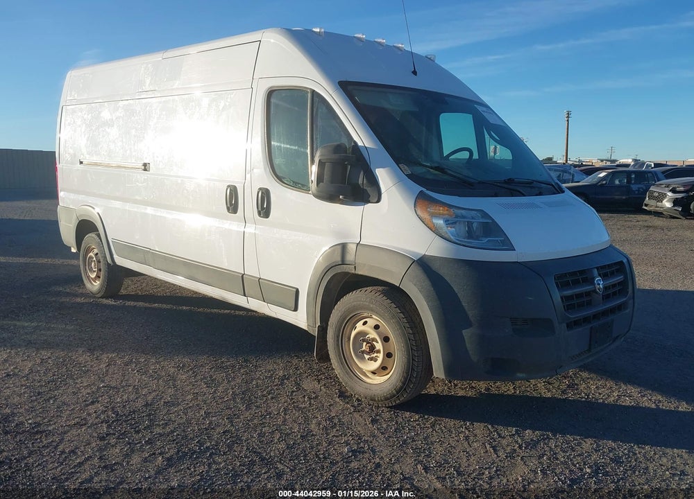 2018 RAM PROMASTER 2500 HIGH ROOF 159 WB VIN: 3C6TRVDGXJE107841