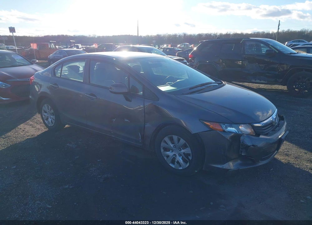 2012 HONDA CIVIC LX VIN: 19XFB2F59CE356316
