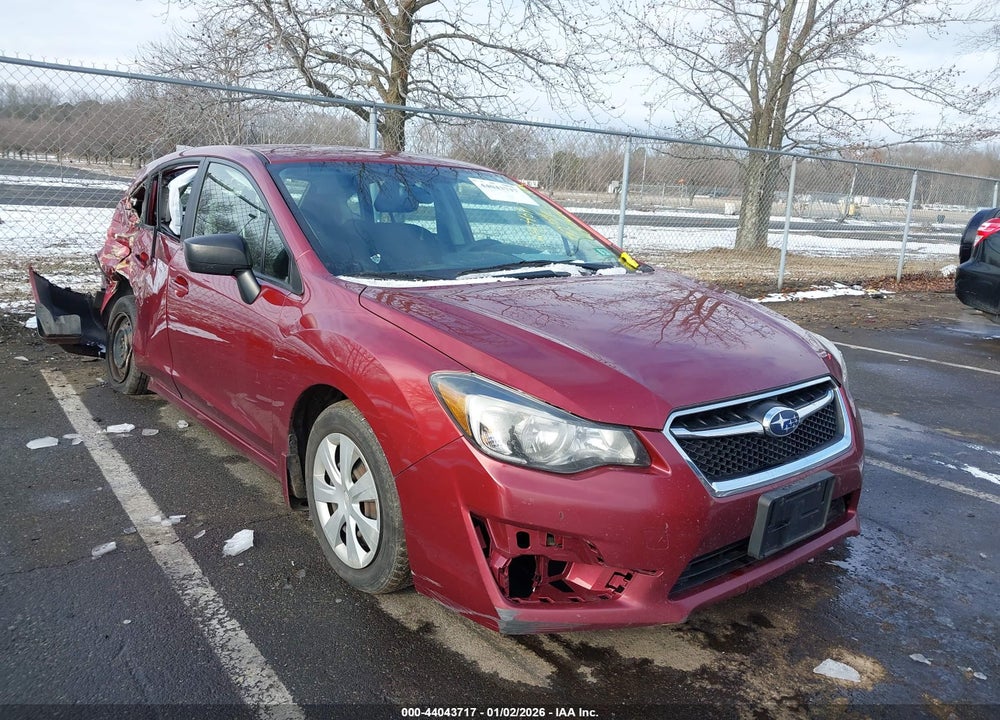 2015 SUBARU IMPREZA 2.0I VIN: JF1GPAA64F8327200