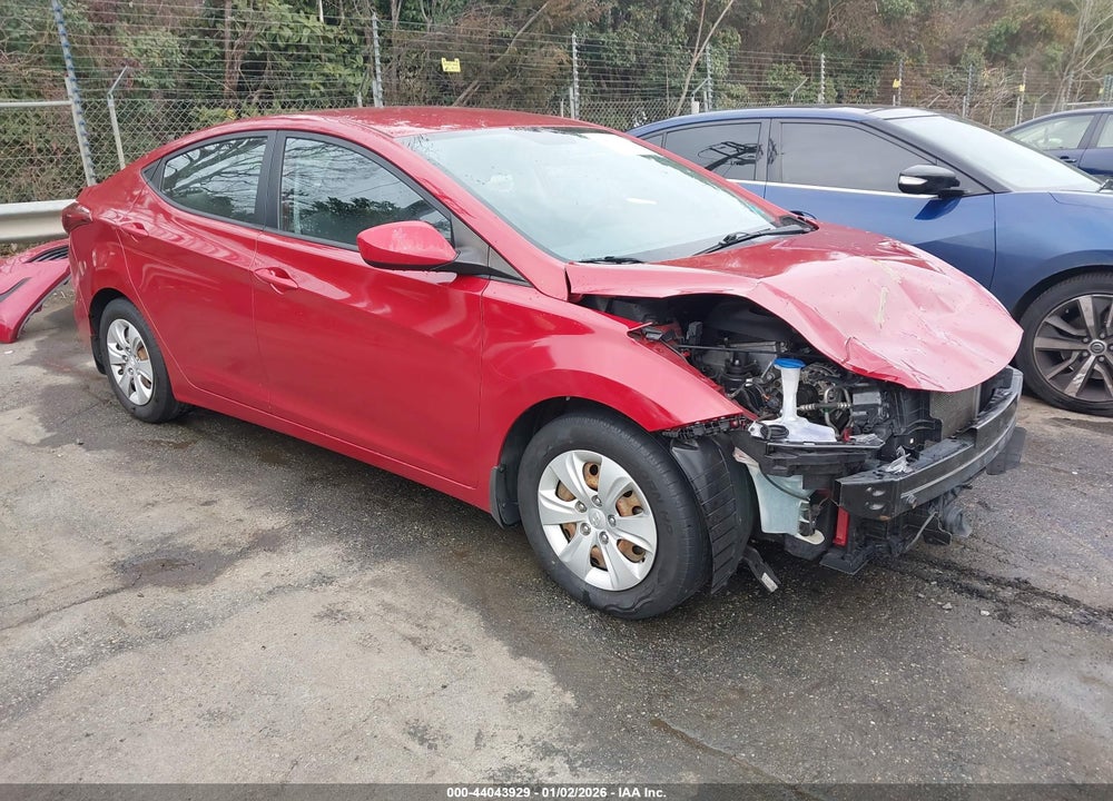 2016 HYUNDAI ELANTRA SE VIN: KMHDH4AE4GU599513