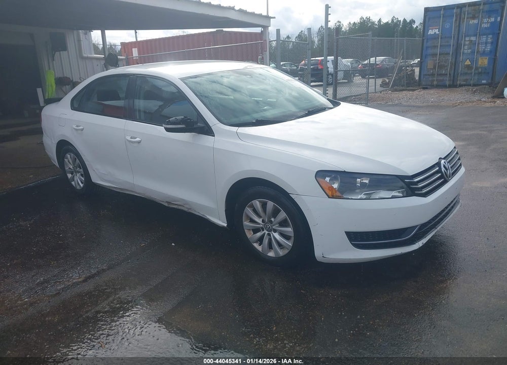 2013 VOLKSWAGEN PASSAT 2.5L S VIN: 1VWAP7A31DC116519