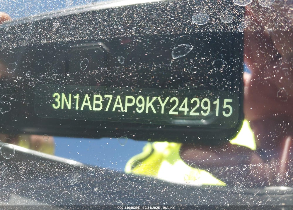 2019 NISSAN SENTRA SV VIN: 3N1AB7AP9KY242915