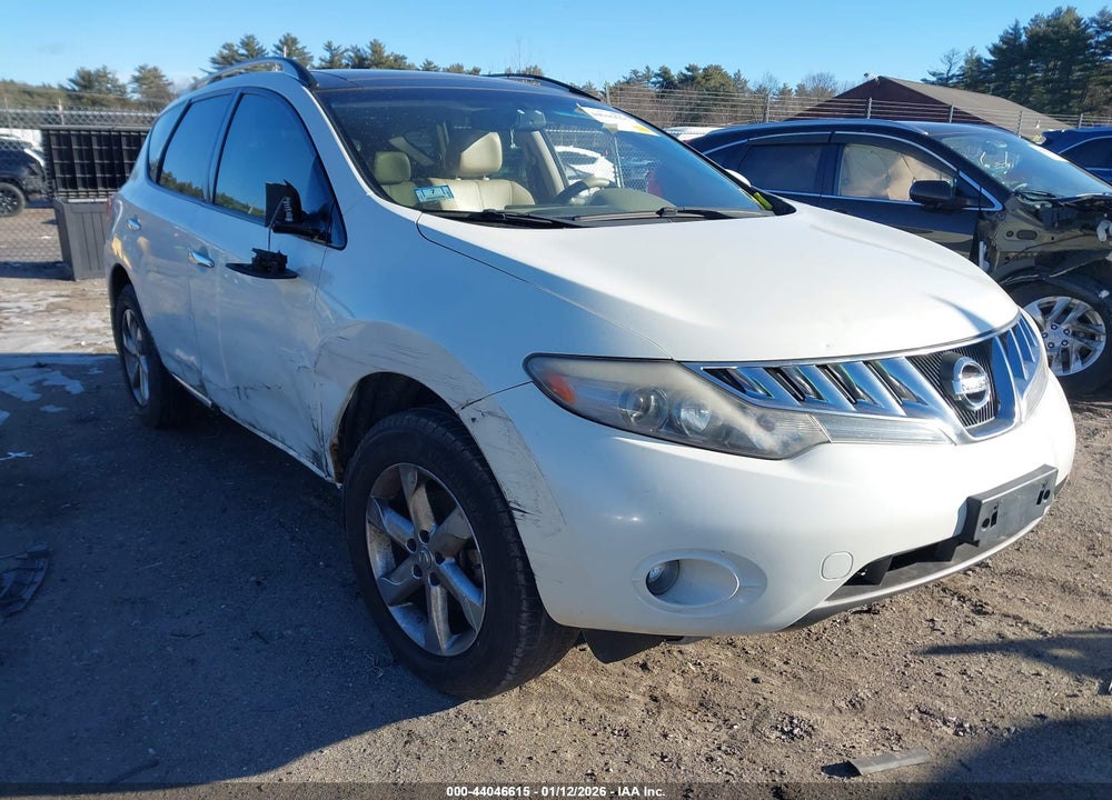 2010 NISSAN MURANO SL VIN: JN8AZ1MWXAW134712