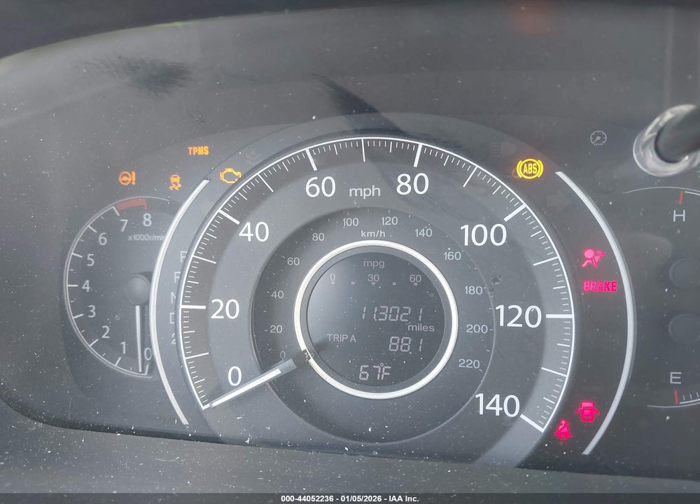2013 HONDA CR-V LX VIN: 2HKRM3H3XDH502616