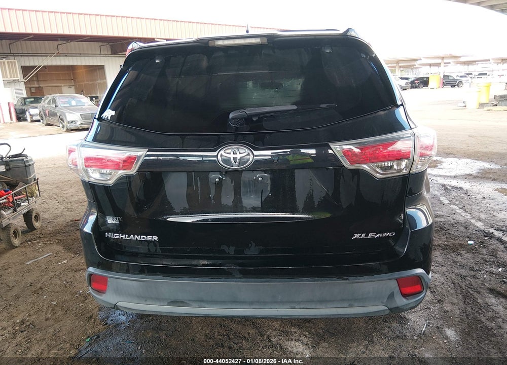 2016 TOYOTA HIGHLANDER XLE V6 VIN: 5TDJKRFH4GS502114