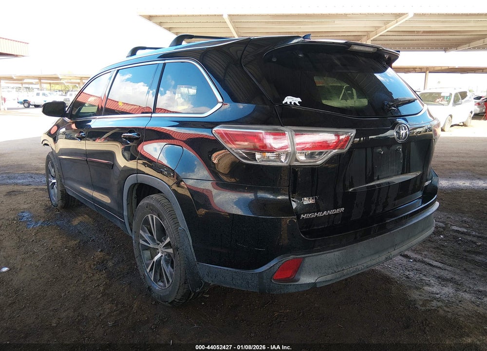 2016 TOYOTA HIGHLANDER XLE V6 VIN: 5TDJKRFH4GS502114