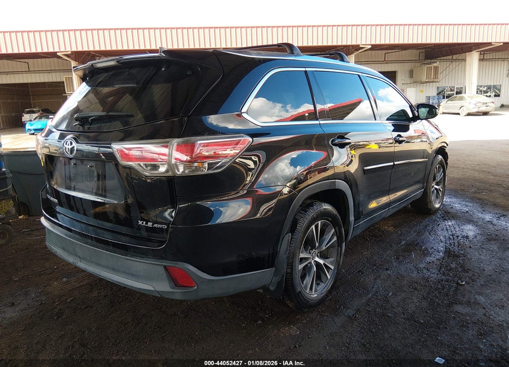 2016 TOYOTA HIGHLANDER XLE V6 VIN: 5TDJKRFH4GS502114