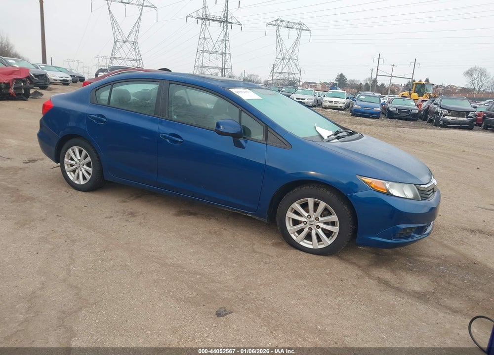 2012 HONDA CIVIC EX-L VIN: 2HGFB2F91CH532395