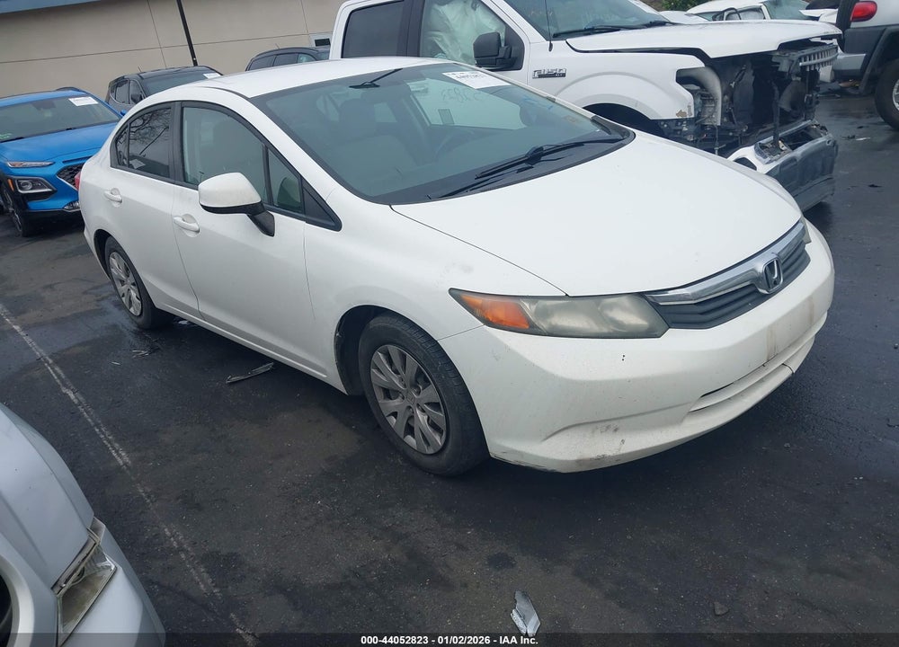 2012 HONDA CIVIC LX VIN: 19XFB2F55CE358063