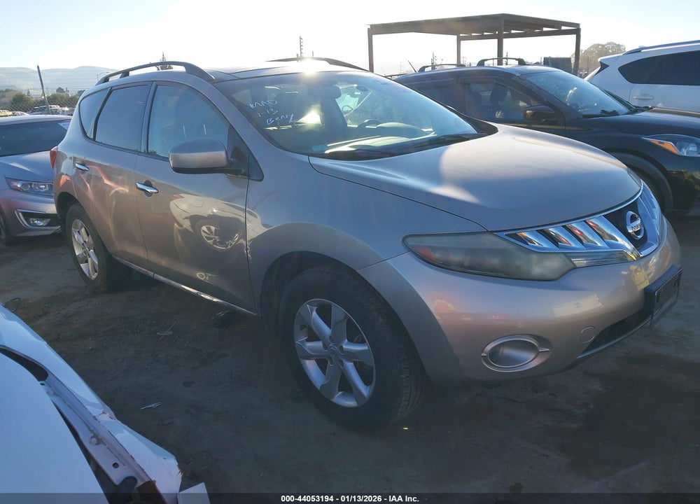 2009 NISSAN MURANO SL VIN: JN8AZ18U59W019469