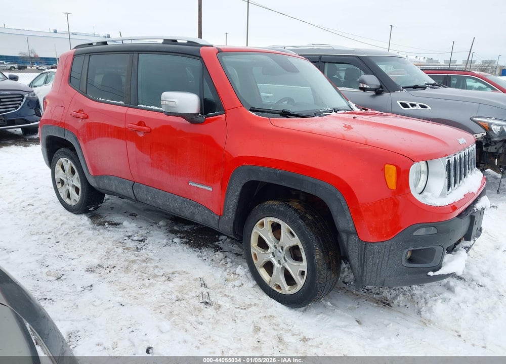 2016 JEEP RENEGADE LIMITED VIN: ZACCJBDT0GPD02287