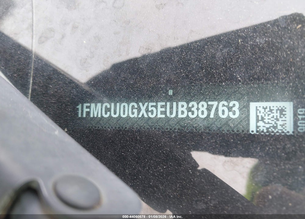 2014 FORD ESCAPE SE VIN: 1FMCU0GX5EUB38763