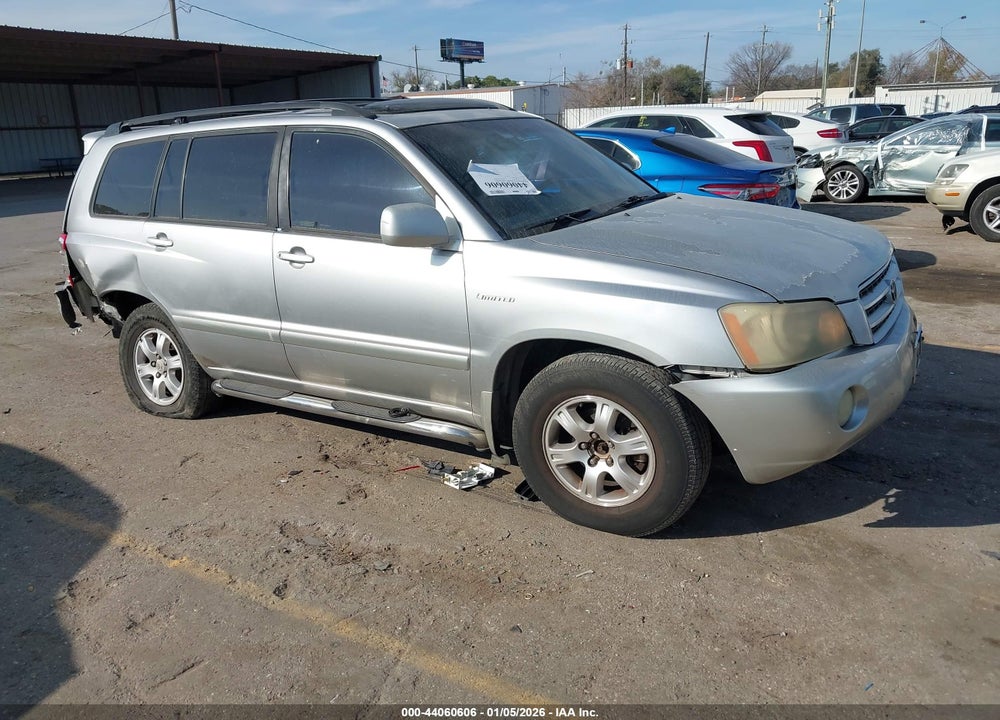 2001 TOYOTA HIGHLANDER V6 VIN: JTEGF21A610002431