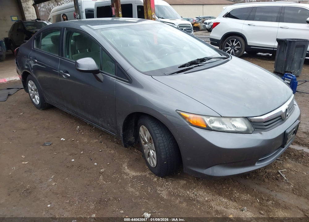 2012 HONDA CIVIC LX VIN: 19XFB2F51CE103605