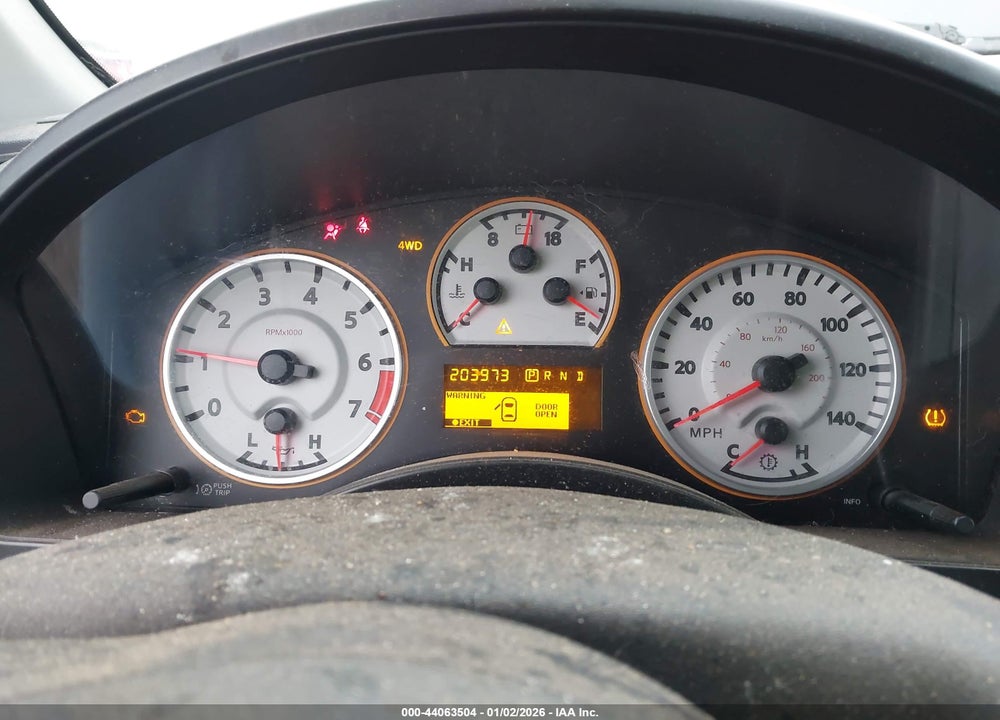 2012 NISSAN TITAN PRO-4X VIN: 1N6AA0EC8CN308154