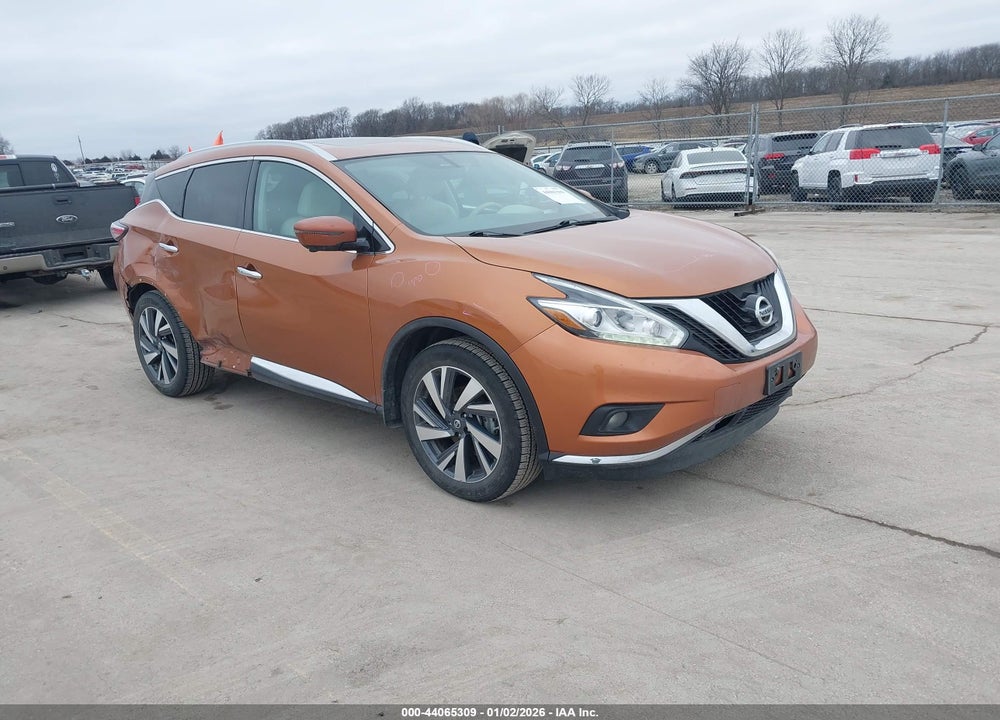 2016 NISSAN MURANO PLATINUM VIN: 5N1AZ2MH9GN167424
