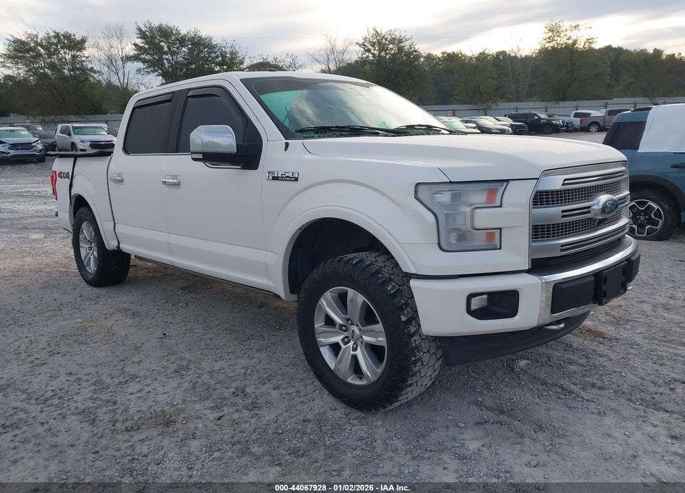 2016 FORD F-150 PLATINUM VIN: 1FTEW1EF6GFB20836