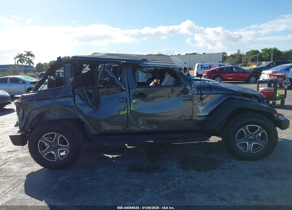 2016 JEEP WRANGLER UNLIMITED SPORT VIN: 1C4BJWDG1GL338452