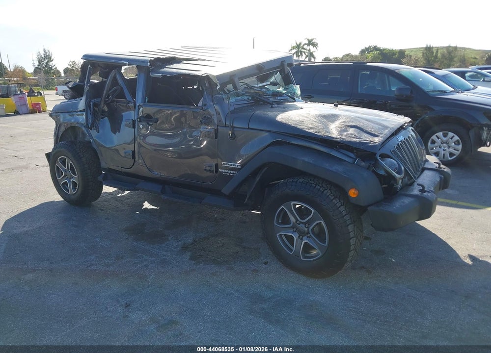 2016 JEEP WRANGLER UNLIMITED SPORT VIN: 1C4BJWDG1GL338452