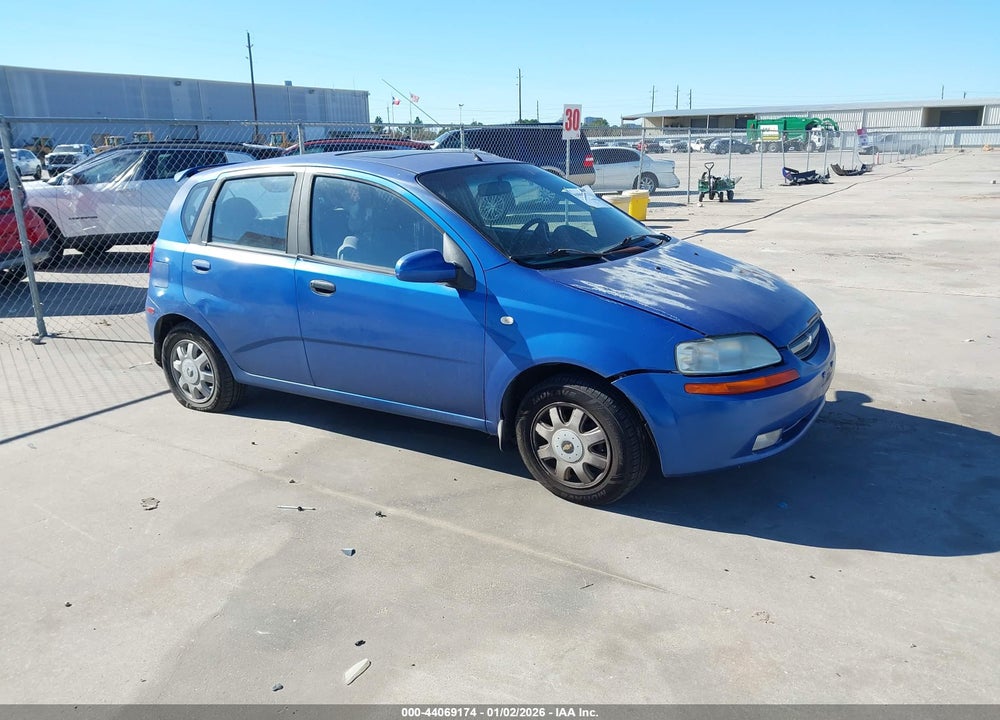 2005 CHEVROLET AVEO LT VIN: KL1TG62645B423213
