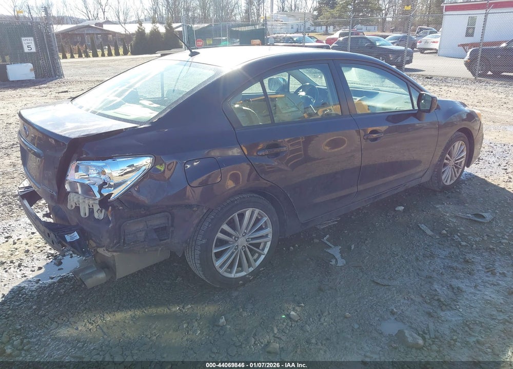 2012 SUBARU IMPREZA 2.0I PREMIUM VIN: JF1GJAD65CH008185