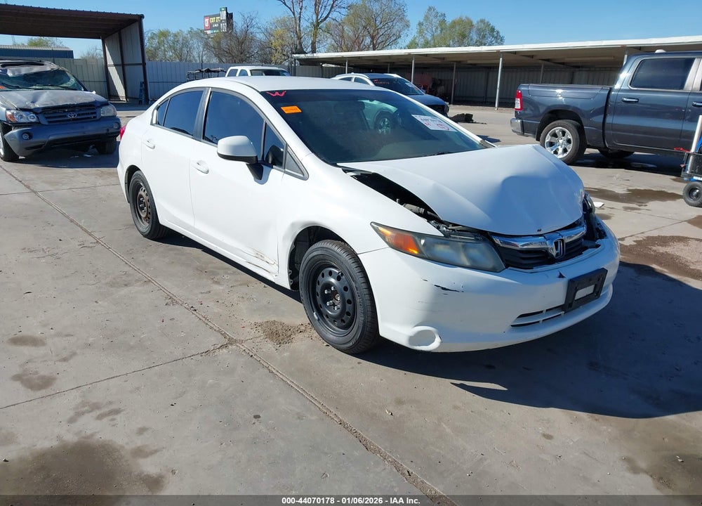 2012 HONDA CIVIC LX VIN: 2HGFB2F54CH609905