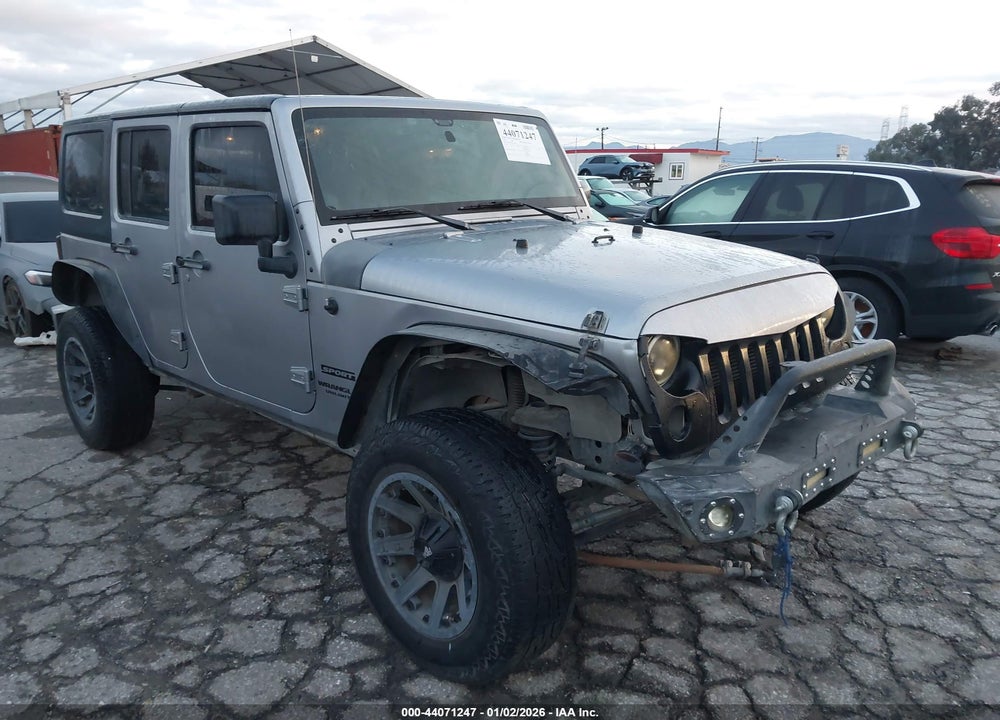 2013 JEEP WRANGLER UNLIMITED SPORT VIN: 1C4BJWDGXDL553856