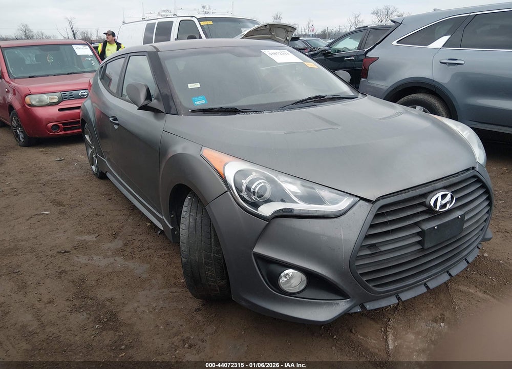2013 HYUNDAI VELOSTER TURBO W/BLUE VIN: KMHTC6AE7DU180587