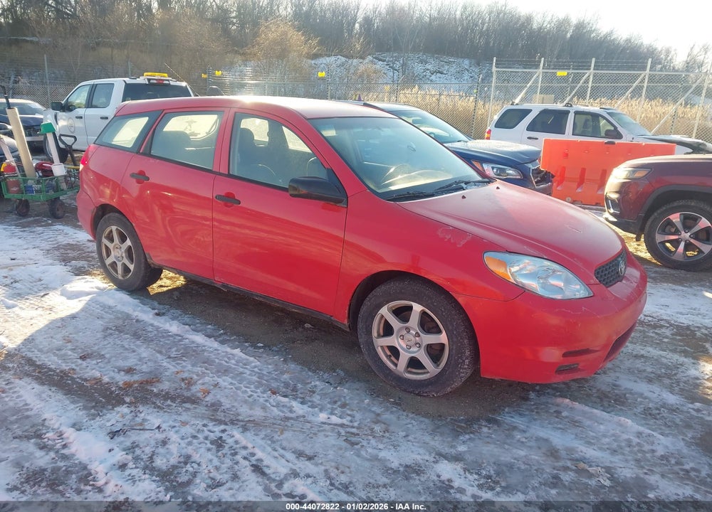 2004 TOYOTA MATRIX STANDARD VIN: 2T1KR32E04C249516