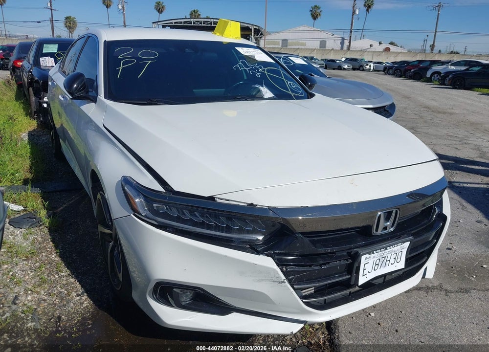 2022 HONDA ACCORD SPORT VIN: 1HGCV1F36NA103433