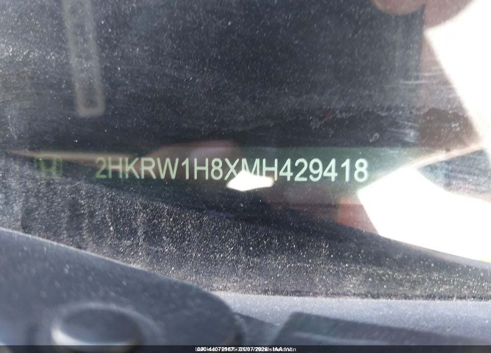 2021 HONDA CR-V 2WD EX-L VIN: 2HKRW1H8XMH429418