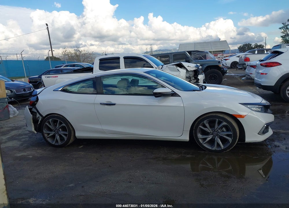 2019 HONDA CIVIC TOURING VIN: 2HGFC3B91KH354916