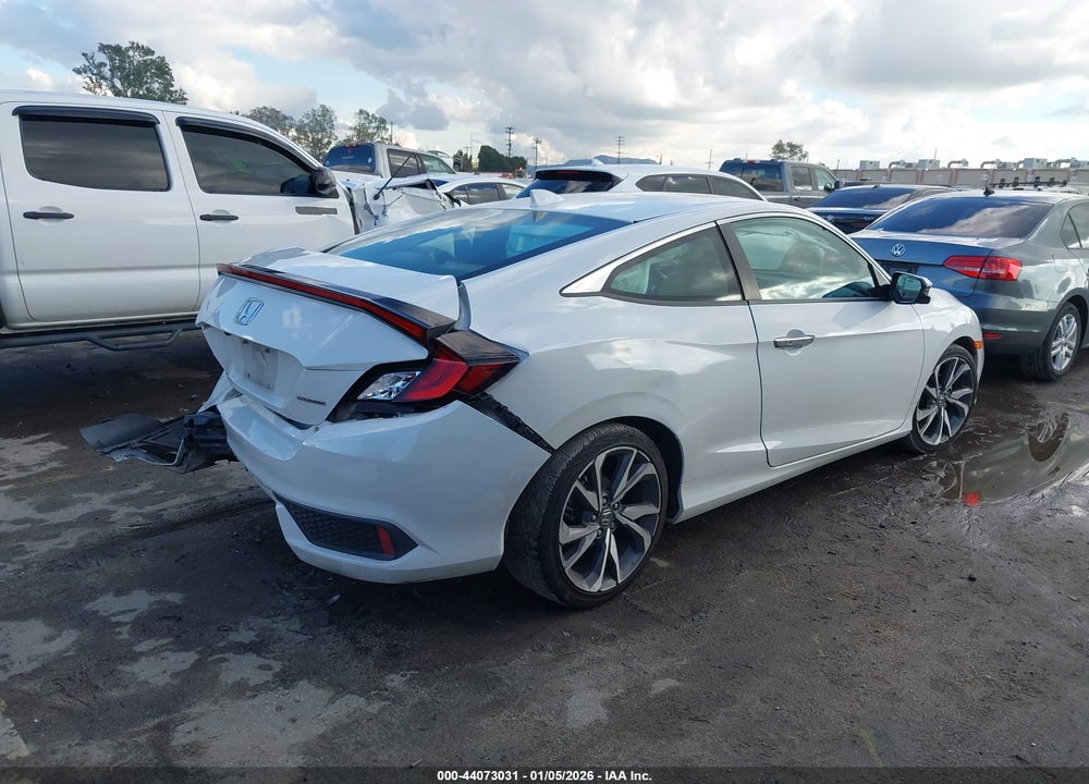 2019 HONDA CIVIC TOURING VIN: 2HGFC3B91KH354916