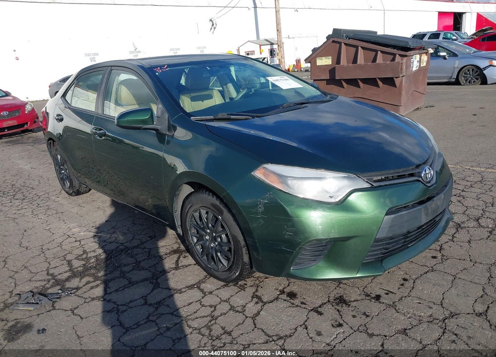 2014 TOYOTA COROLLA LE ECO VIN: 5YFBPRHE4EP101578