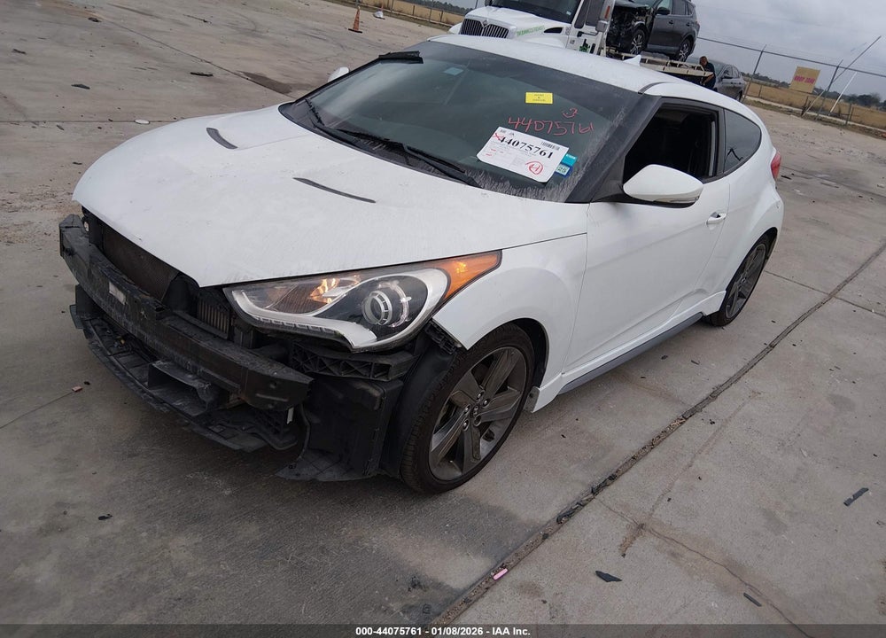 2014 HYUNDAI VELOSTER TURBO W/BLUE VIN: KMHTC6AE3EU206314