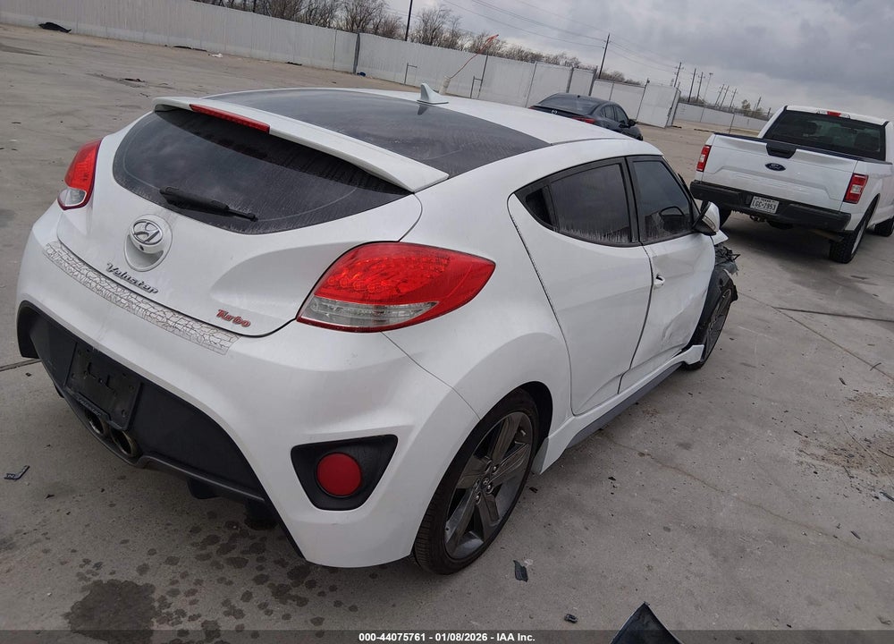2014 HYUNDAI VELOSTER TURBO W/BLUE VIN: KMHTC6AE3EU206314
