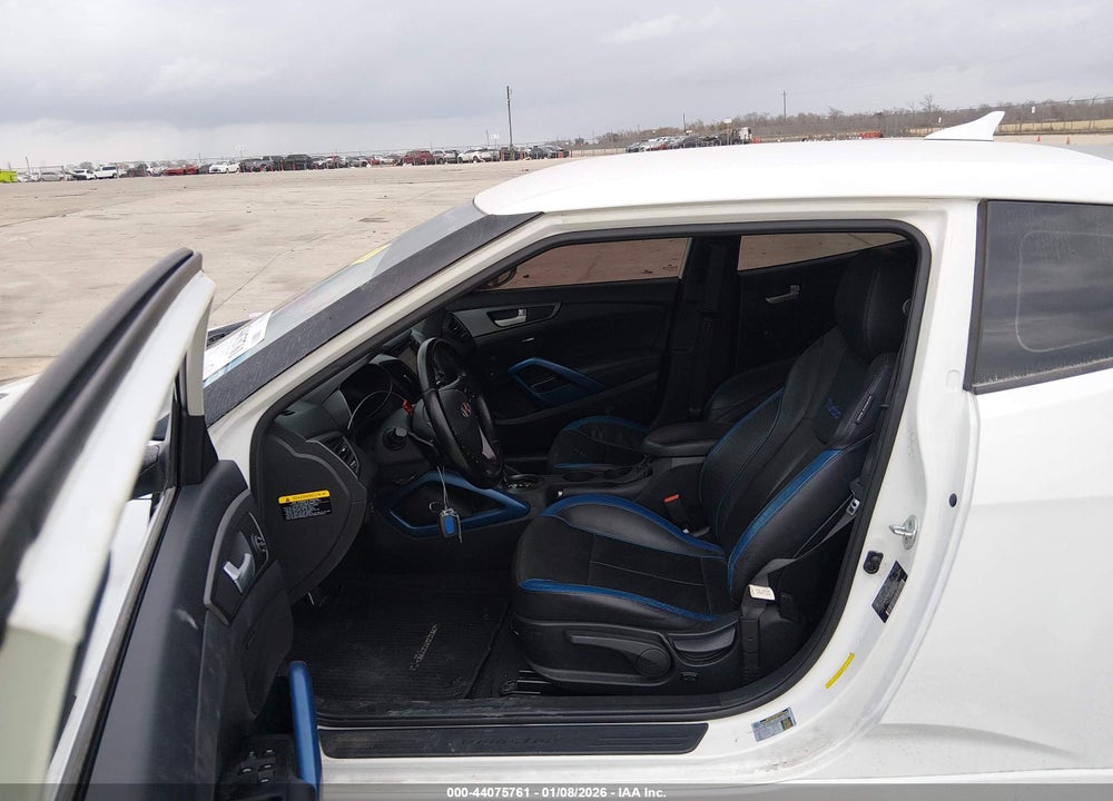 2014 HYUNDAI VELOSTER TURBO W/BLUE VIN: KMHTC6AE3EU206314