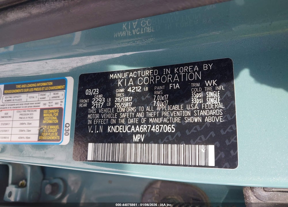 2024 KIA SELTOS S VIN: KNDEUCAA6R7487065