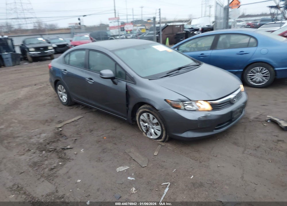 2012 HONDA CIVIC LX VIN: 19XFB2F55CE105776
