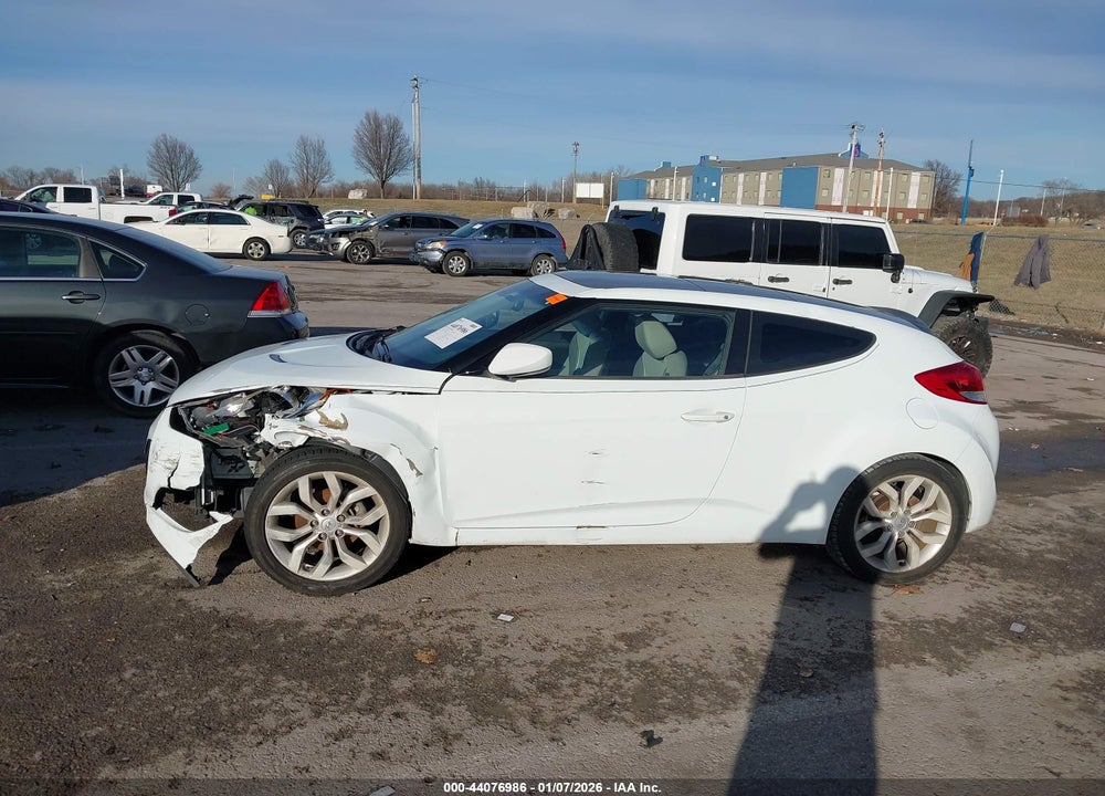 2012 HYUNDAI VELOSTER BASE W/GRAY VIN: KMHTC6AD3CU029364