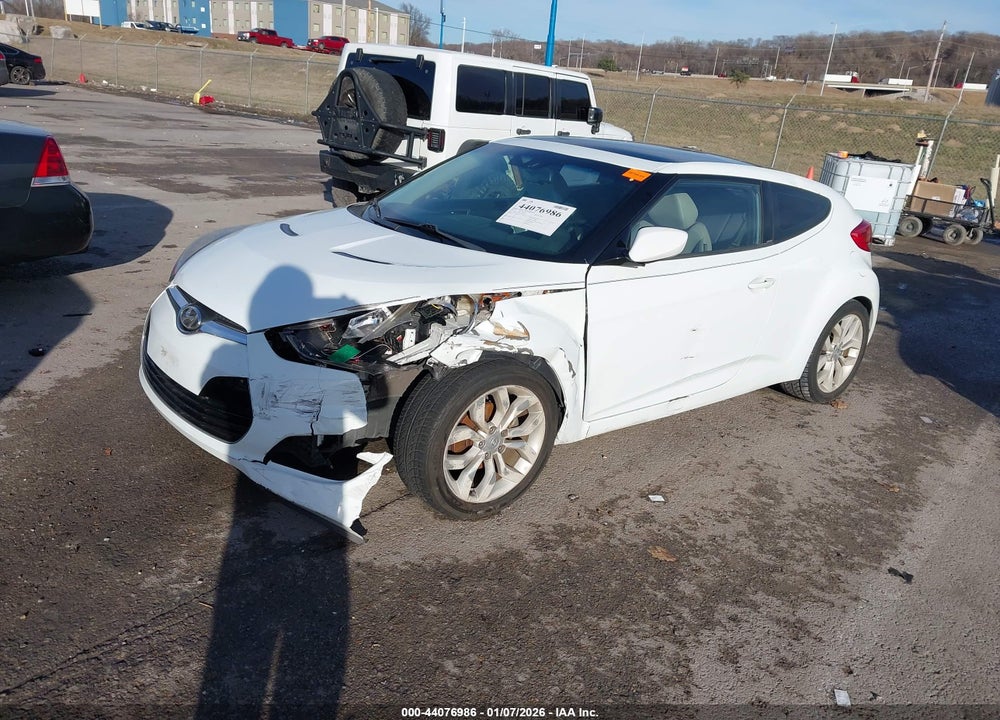 2012 HYUNDAI VELOSTER BASE W/GRAY VIN: KMHTC6AD3CU029364