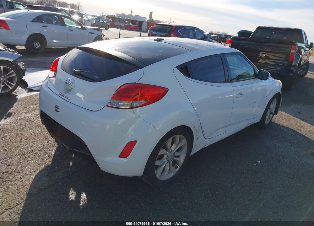 2012 HYUNDAI VELOSTER BASE W/GRAY VIN: KMHTC6AD3CU029364