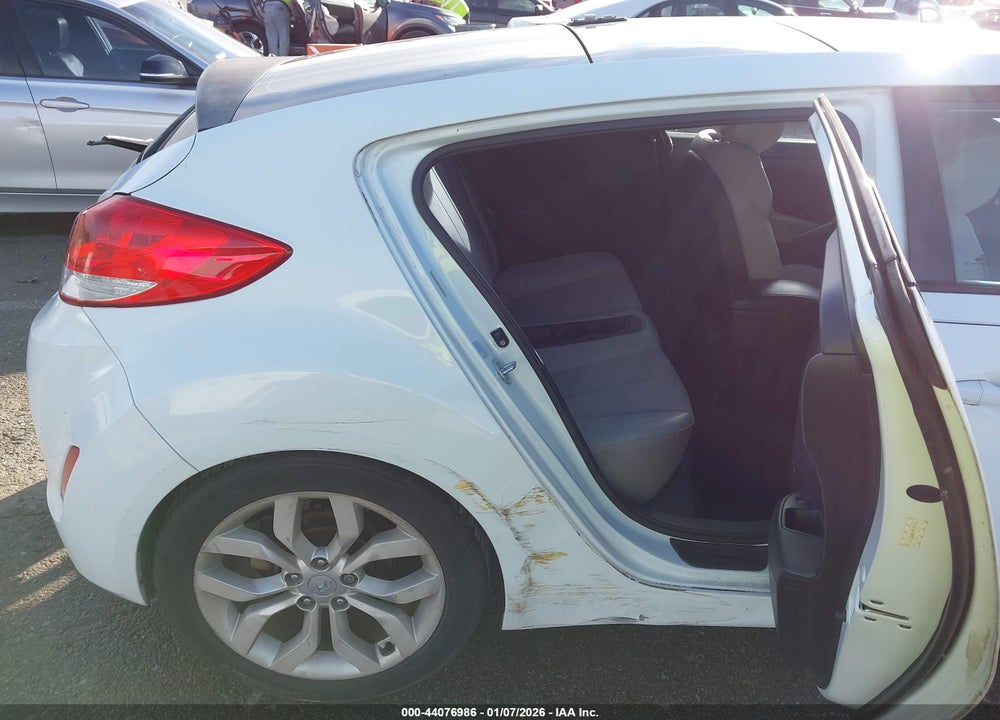 2012 HYUNDAI VELOSTER BASE W/GRAY VIN: KMHTC6AD3CU029364